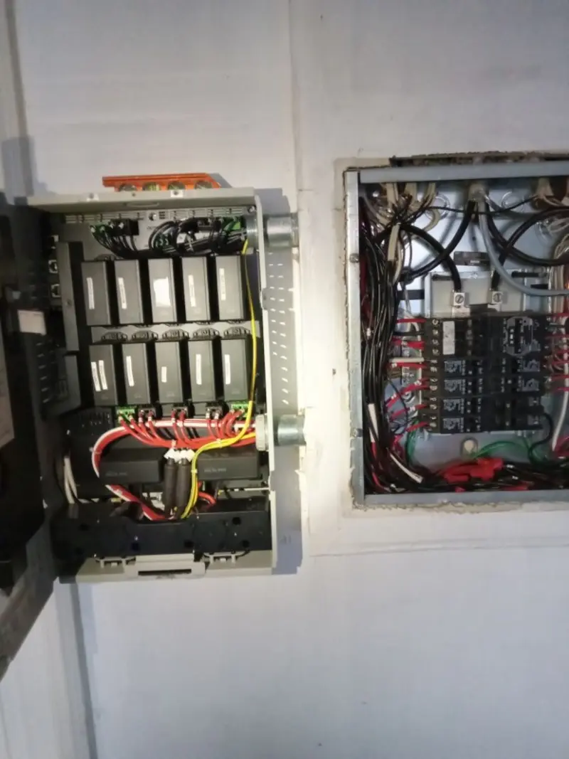 Electrical panel upgrade completed for Security Camera Wiring in Statesville
